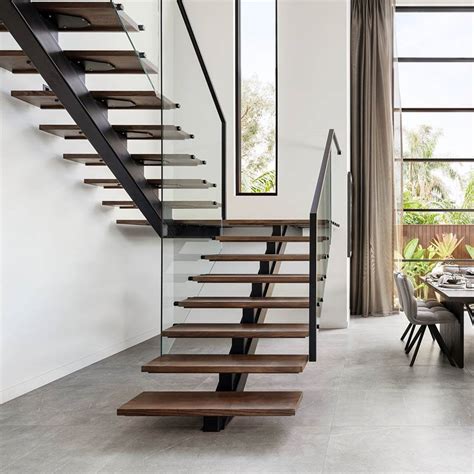 steel and wood stairs